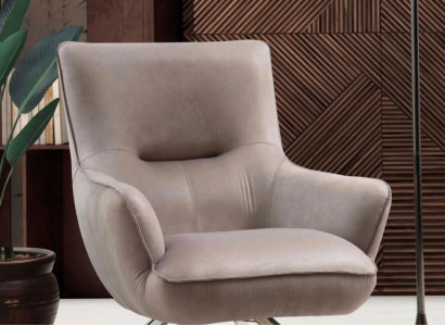 Sillón orejero de lujo 1 plaza tapizado asiento diseñador moderno